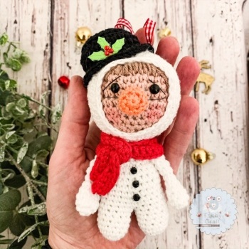Hanging Christmas Snowman Kid 