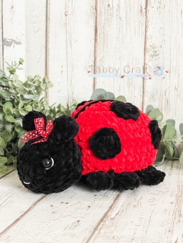 Large Little Ladybird Plushie  - Red and Black