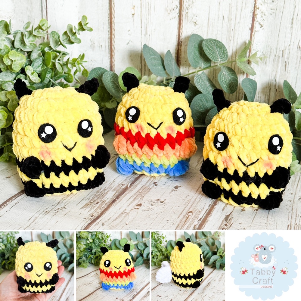 Sitting Bumble Bee Plushie  - Various