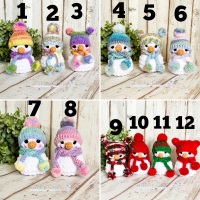Small Snowman with a Woolly Hat - Various Colours