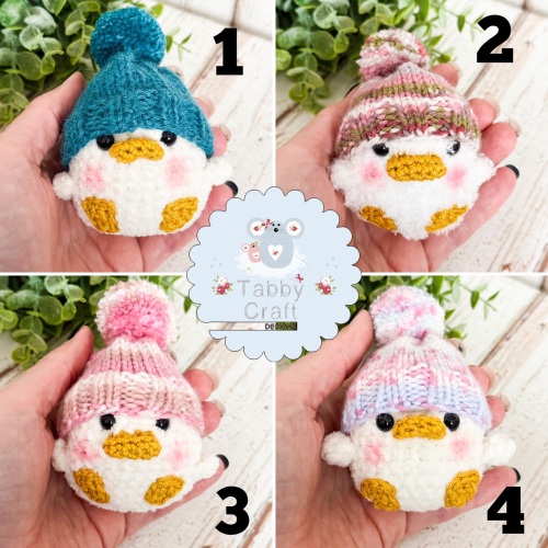 Small Squishy Duck with Hat - Various Colours