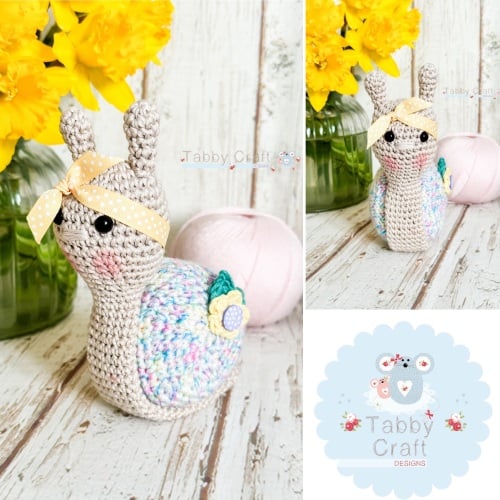 Pastel Rainbow Snail   -  Beige and Multi