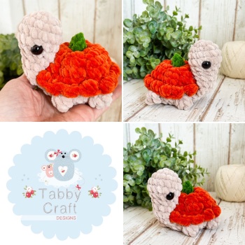 Plush Pumpkin Tortoise  - Orange