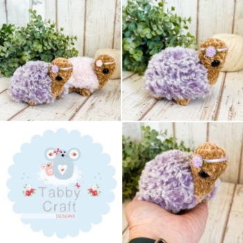 Plush Fluffy Tortoise  - Lilac