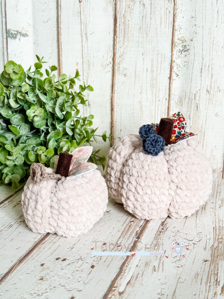 Halloween Pumpkins Set of 2 - Beige