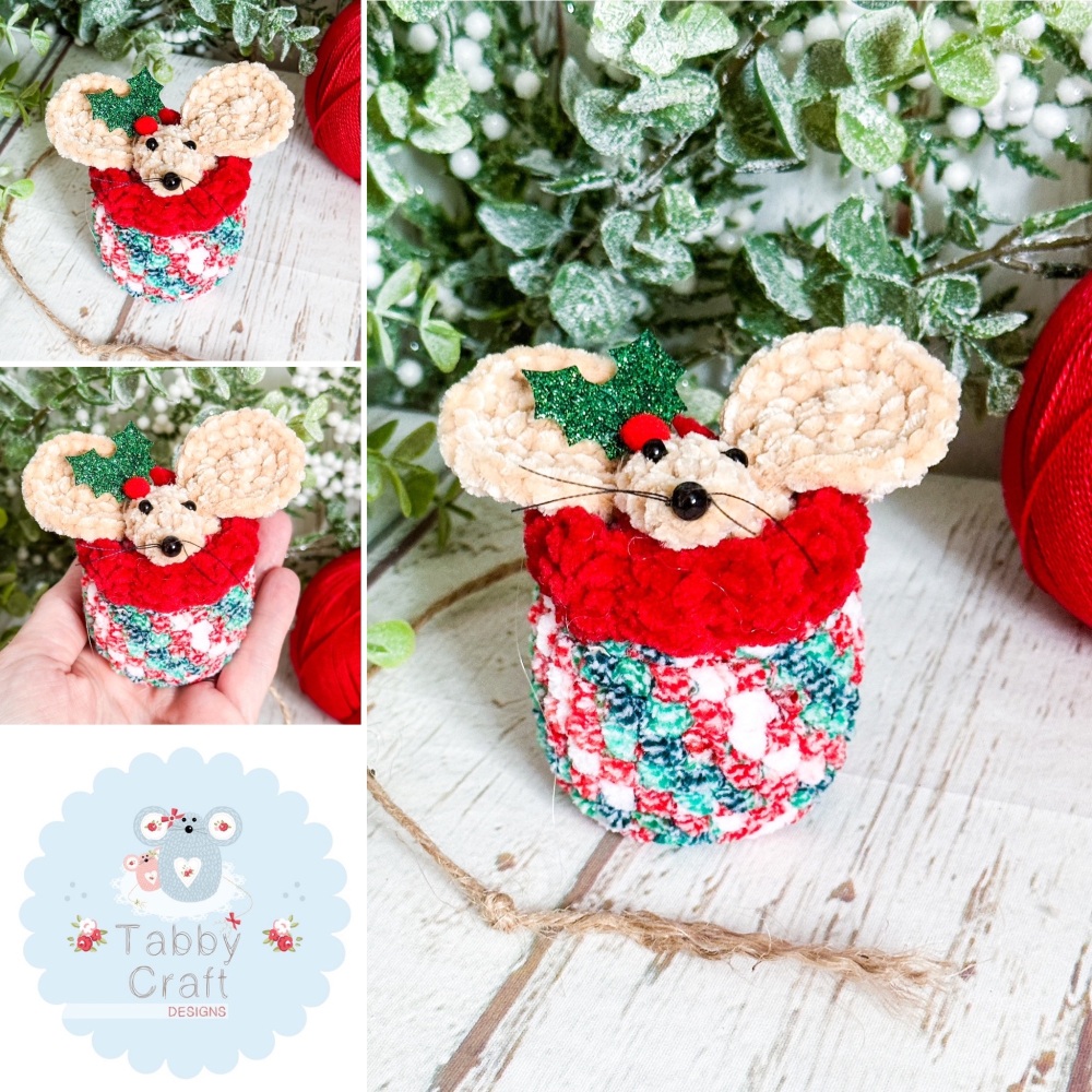 *** Made to Order***Small Christmas Jumper Mouse - Multi