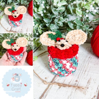 *** Made to Order***Small Christmas Jumper Mouse - Multi