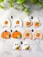 Miniature Polymer Clay Autumn Magnet/Pin Badge