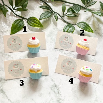 Miniature Polymer Clay Cherry Cupcake/Sprinkle Cupcake  Pin Badge