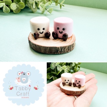 One of a Kind Summer Friendly Marshmallows  - white/Pink
