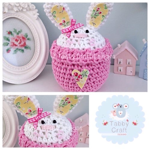  Bunny Peek-a-Boo Buddy - White and Pink