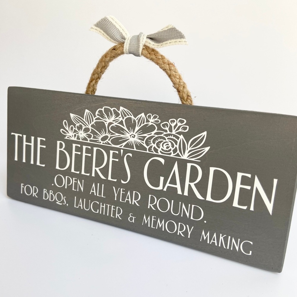 Family Garden Sign