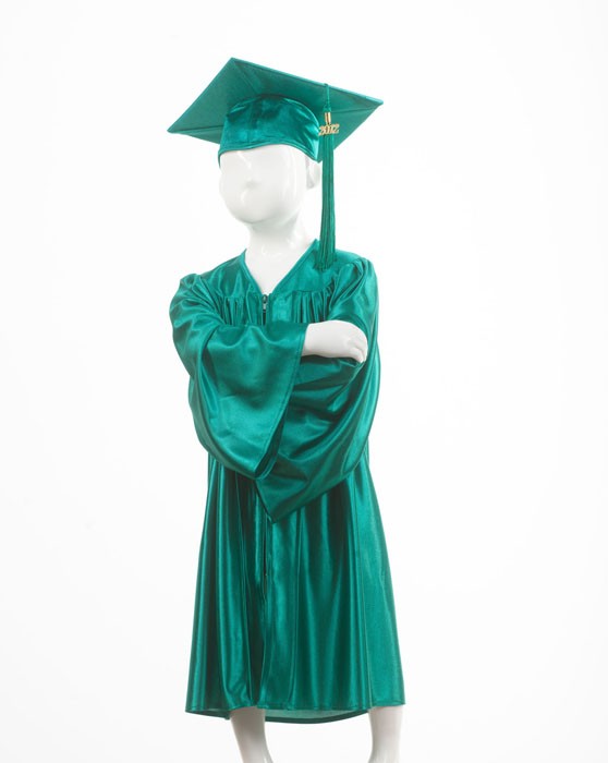 Childrens Traditional Emerald Style Gown & Cap - Please Select Size - Per S