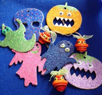Halloween Card Cut-Outs - Assorted - Pack of 60