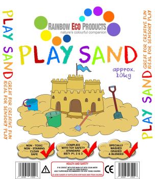 Childrens Play Sand - Soft Quartz - 20kg - Each