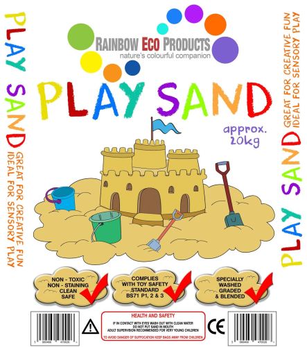 Childrens Play Sand - Soft Quartz - 20kg - Pallet of 10 bags