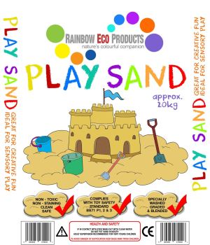 Childrens Play Sand - Soft Quartz - 20kg - Pallet of 50 bags