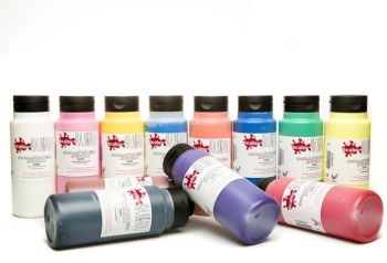 Scola System Acrylic Paint Set - Assorted - 10 x 500ml - Pack of 10