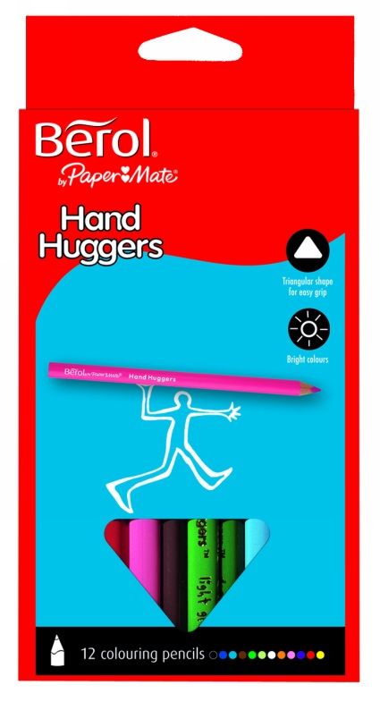 Berol Handhugger Full Length Colouring Pencils - Assorted - Pack of 12