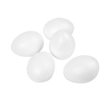 Polystyrene Eggs - 8cm - Pack of 10