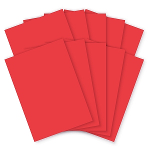 Bright Red Card - A4 - 200mic - Pack of 100