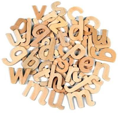 Wooden Letters - Lower Case - 30-50mm - Pack of 55