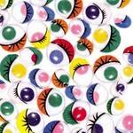 Wiggly Eyes - Coloured - Assorted - Pack of 100