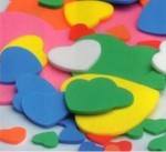 Foam Hearts - Assorted - Pack of 180