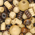 Wooden Beads - Assorted - Tub of 300
