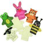 Calico Hand Puppets - Pack of 5