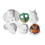 Zoo Animals Folding Fun Card Masks - Assorted - Pack of 30