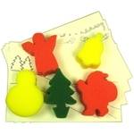 Christmas Painting Sponges - Assorted - Pack of 5