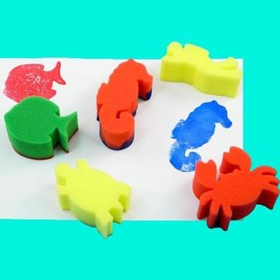 Sealife Painting Sponges - Assorted - Pack of 5