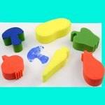 Vegetable Painting Sponges - Assorted - Pack of 6