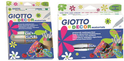 Giotto Decor Pens - Assorted - Pack of 6