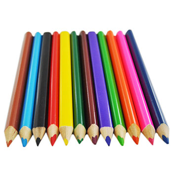 Schoolcraft Triangular Colouring Pencils - Assorted - Pack of 12