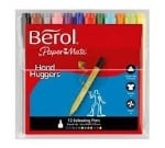 Berol Handhugger Colouring Pens - Assorted - Pack of 12