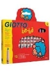 Giotto Be-Be' Super Fibre Tipped Pens - Assorted - Pack of 12 - 2 years+
