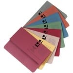 Foolscap Document Wallet - Assorted - 285gsm - Pack of 50 