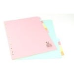 Subject Dividers - A4 - 12-Part - Assorted - Pack of 12