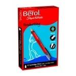 Berol Handwriting Cartridge Pens - Blue Ink - Pack of 12