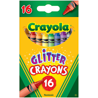 Crayola Glitter Crayons - Assorted - Pack of 16