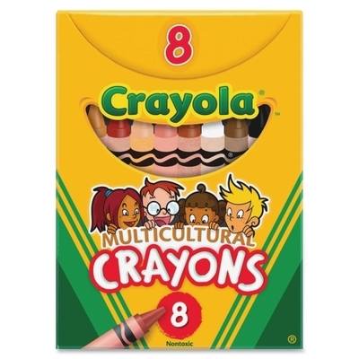Crayola Multicultural Wax Crayons - Assorted - Pack of 8