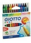 Giotto Standard Wax Crayons - Assorted - Pack of 12