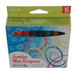Reeves Jumbo Wax Crayons - Assorted - Pack of 16