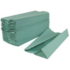 Paper Hand Towels - Green - C-Fold - 1-Ply - Box of 2955