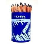 Lyra Ferby HB Graphite Beginners Pencils - Half Length - Tub of 36