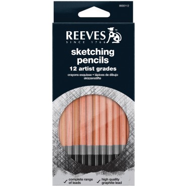 Reeves Sketching Pencils - Assorted - Pack of 12