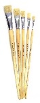 Hog Hair DH Flat Long Handled Brushes - Please Select Size - Pack of 10