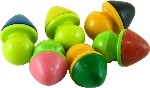 Easy Grip Wax Crayons - Assorted - Pack of 6 - 1.5 Years +